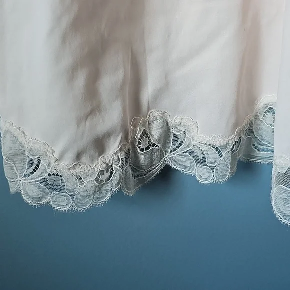 Vintage Slip Soft Pink Cream Lace Millay Size 38 Made In The USA - Picture 4 of 8